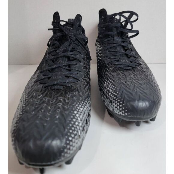 Under Armour UA Flow Football Cleats Black/Silver Men’s Size 16 D 3028132-001 main image 7